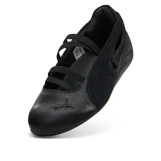Puma Speedcat Ballet Black Cool Dark Gray Satin - Image 2