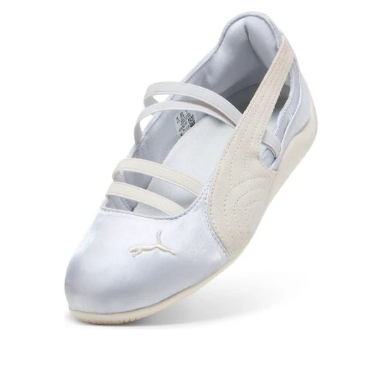 Puma Speedcat Ballet Silver Mist Warm White Satin - Image 3