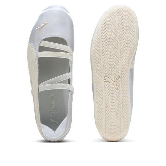 Puma Speedcat Ballet Silver Mist Warm White Satin - Image 5