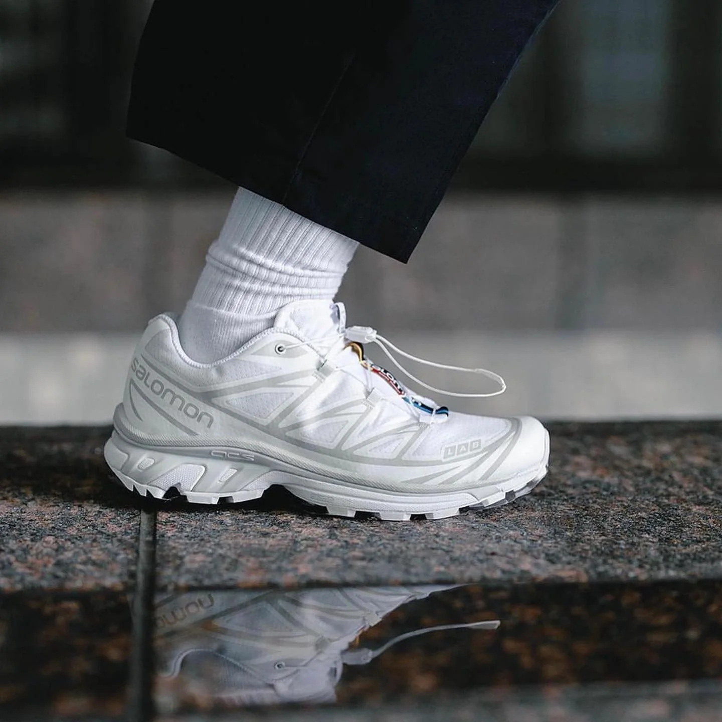 Salomon XT-6 White Lunar Rock - Image 2