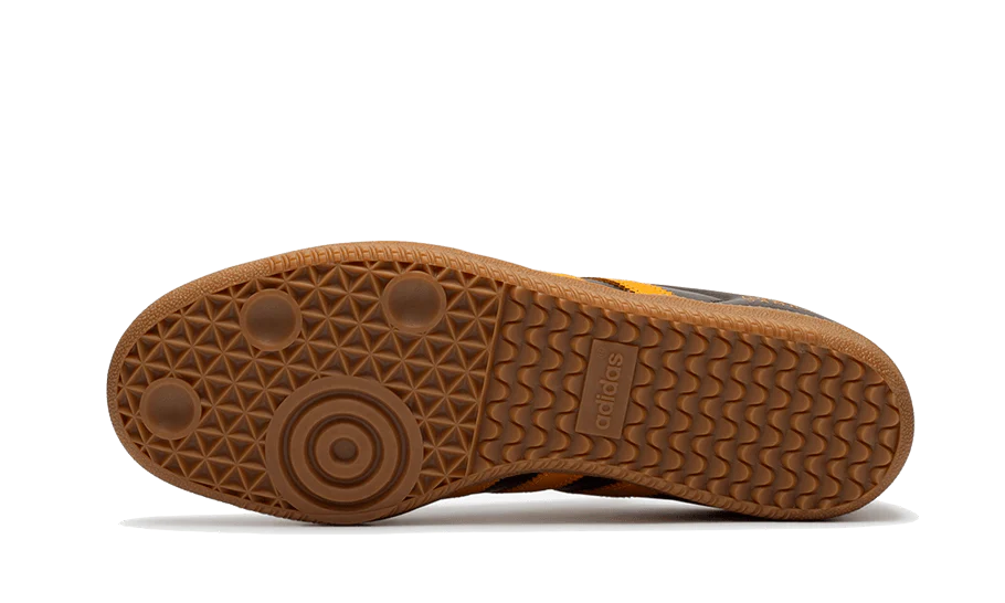 Adidas Samba OG Dark Brown Yellow - Image 4