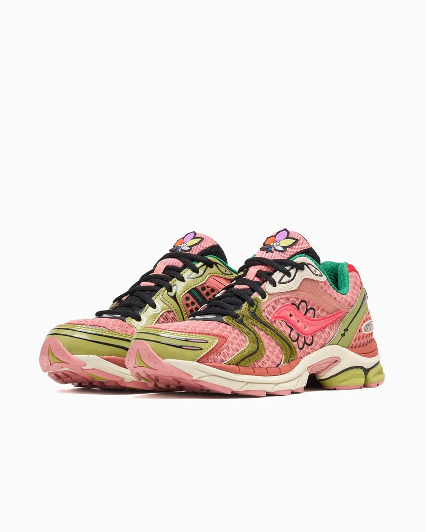 Saucony ProGrid Triumph 4 Jae Tips Flowers Grow Uptown Virginia Creeper - Image 2