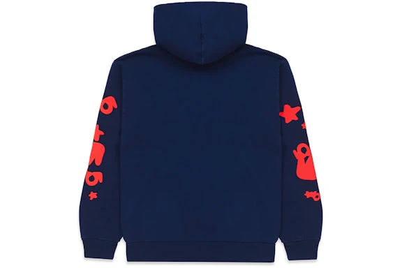 Sp5der Beluga Hoodie Navy - Image 2