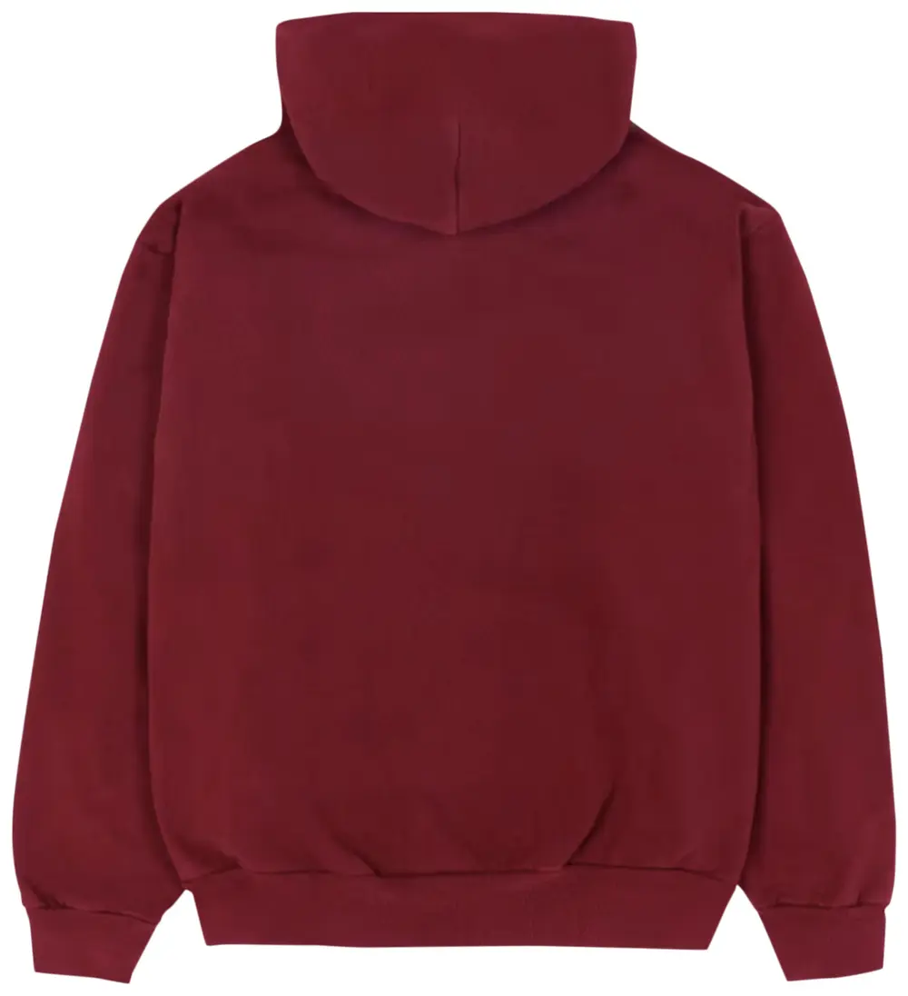 Sp5der Logo Hoodie Maroon - Image 2