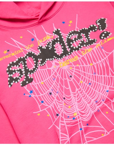 Sp5der P*nk V2 Hoodie Pink - Image 3