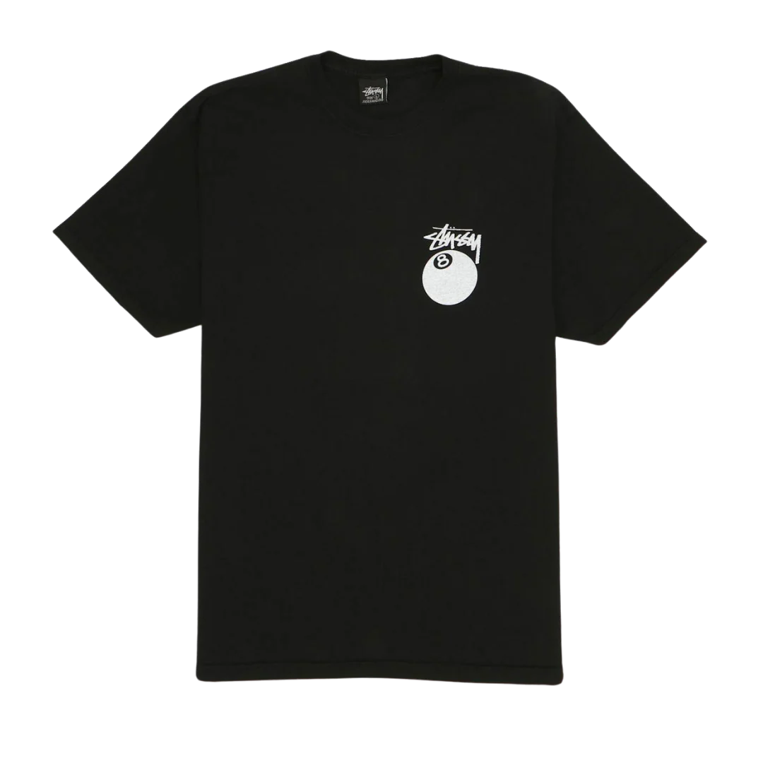Stussy 8 Ball Pigment Dyed Tee Black