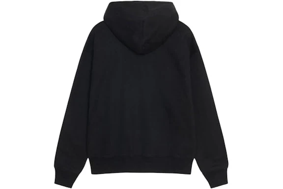 Stussy x Nike Stone Washed Fleece Zip Hoodie (FW25) Black - Image 2