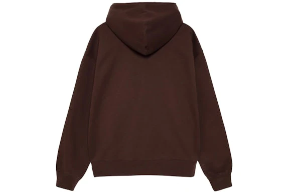 Stussy x Nike Stone Washed Fleece Zip Hoodie (FW25) Dark Cinder - Image 2