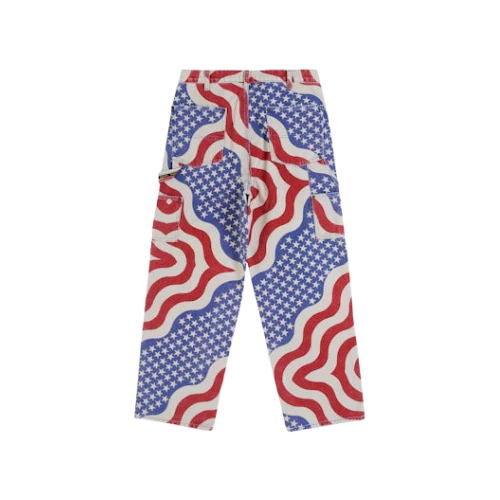 Supreme Flag Double Knee Painter Pant Multicolor - Image 2