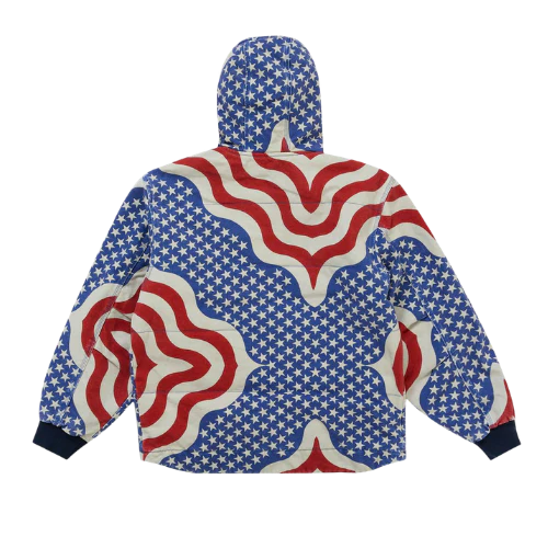 Supreme Flag Quilted Hooded Work Jacket Multicolor - Image 3