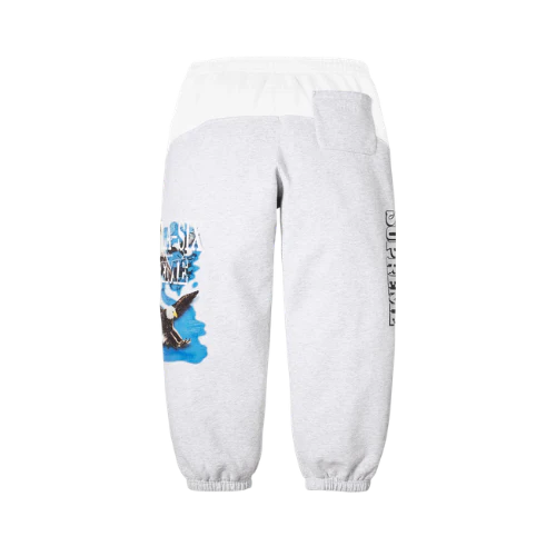 Supreme MM6 Maison Margiela Eagle Sweatpant White - Image 4