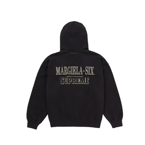 Supreme MM6 Maison Margiela Eagle Zip Up Hooded Sweatshirt Black - Image 3
