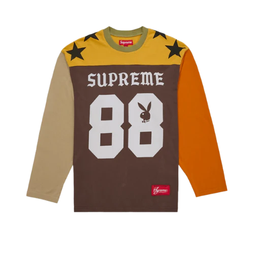 Supreme Playboy L/S Football Top Brown
