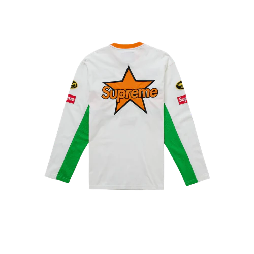 Supreme Vanson Leathers L/S Top White - Image 2