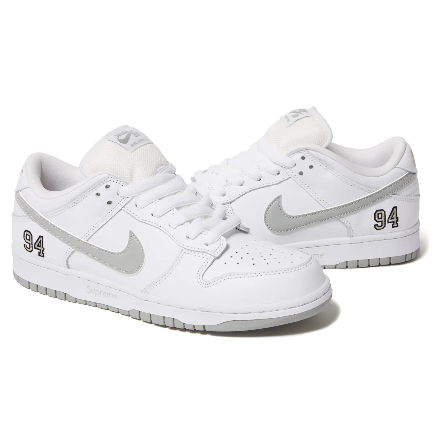 Supreme X Nike SB Dunk Low Pro White - Image 3