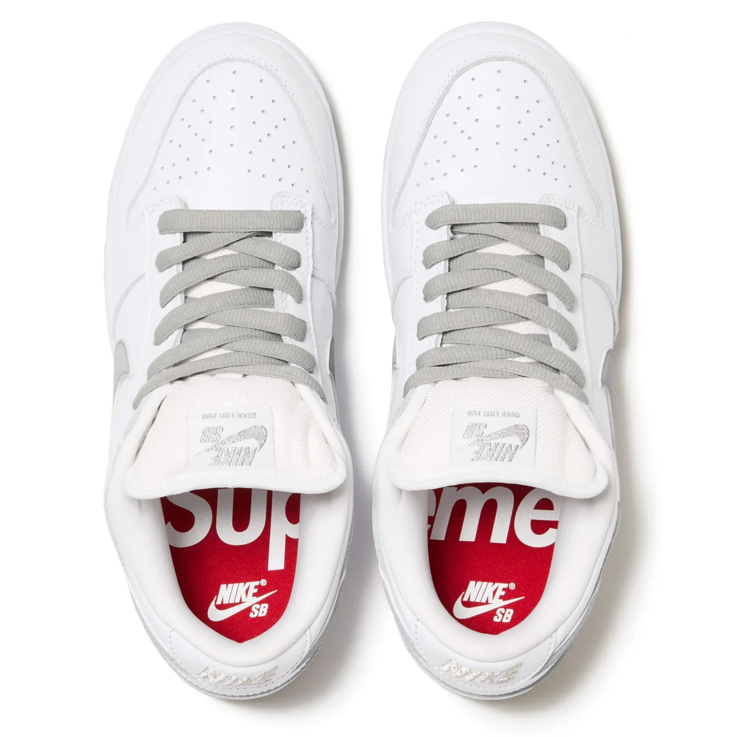 Supreme X Nike SB Dunk Low Pro White - Image 4