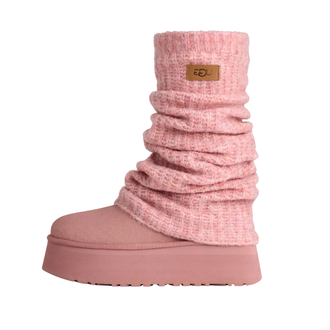 UGG Classic Mini Dipper Legwarmer Boot Pink Dawn
