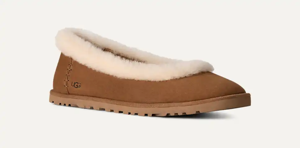 UGG Zora Ballet Flat Chestnut - Image 4